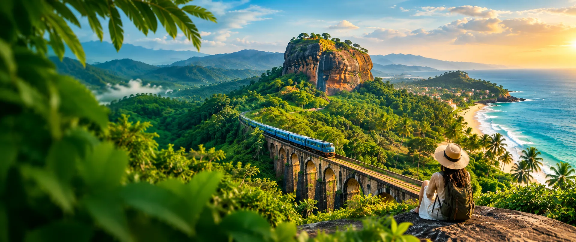 Sri Lankan landscape inviting you to explore the island